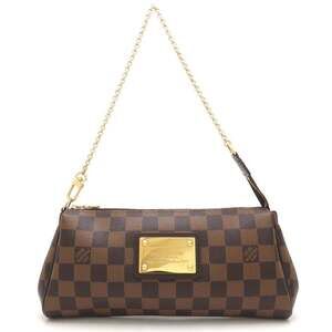 LOUIS VUITTON Damier Eva N55213 Handbag, Ebene, Women's, 353243